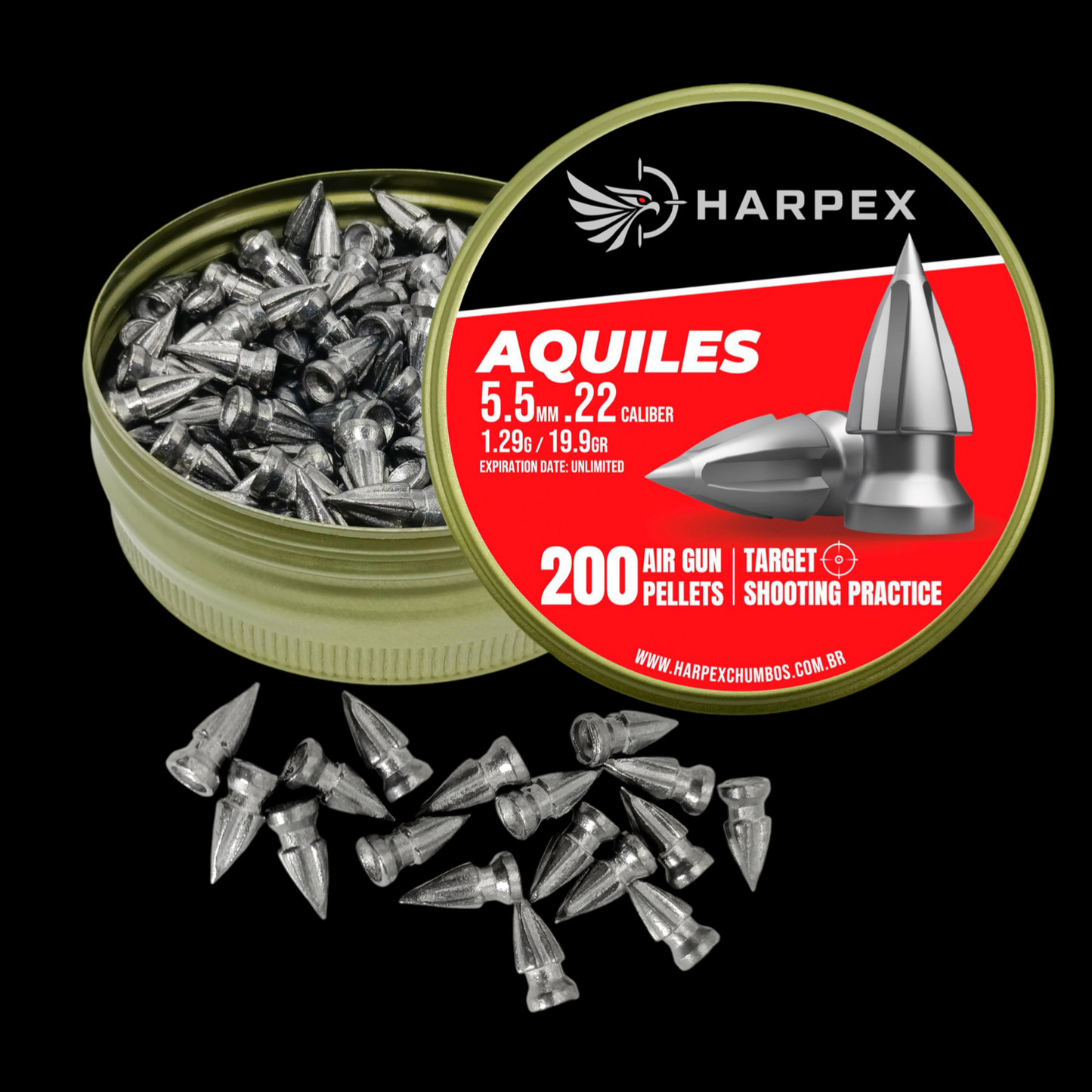 Aquiles .22 Caliber - 200 pellets