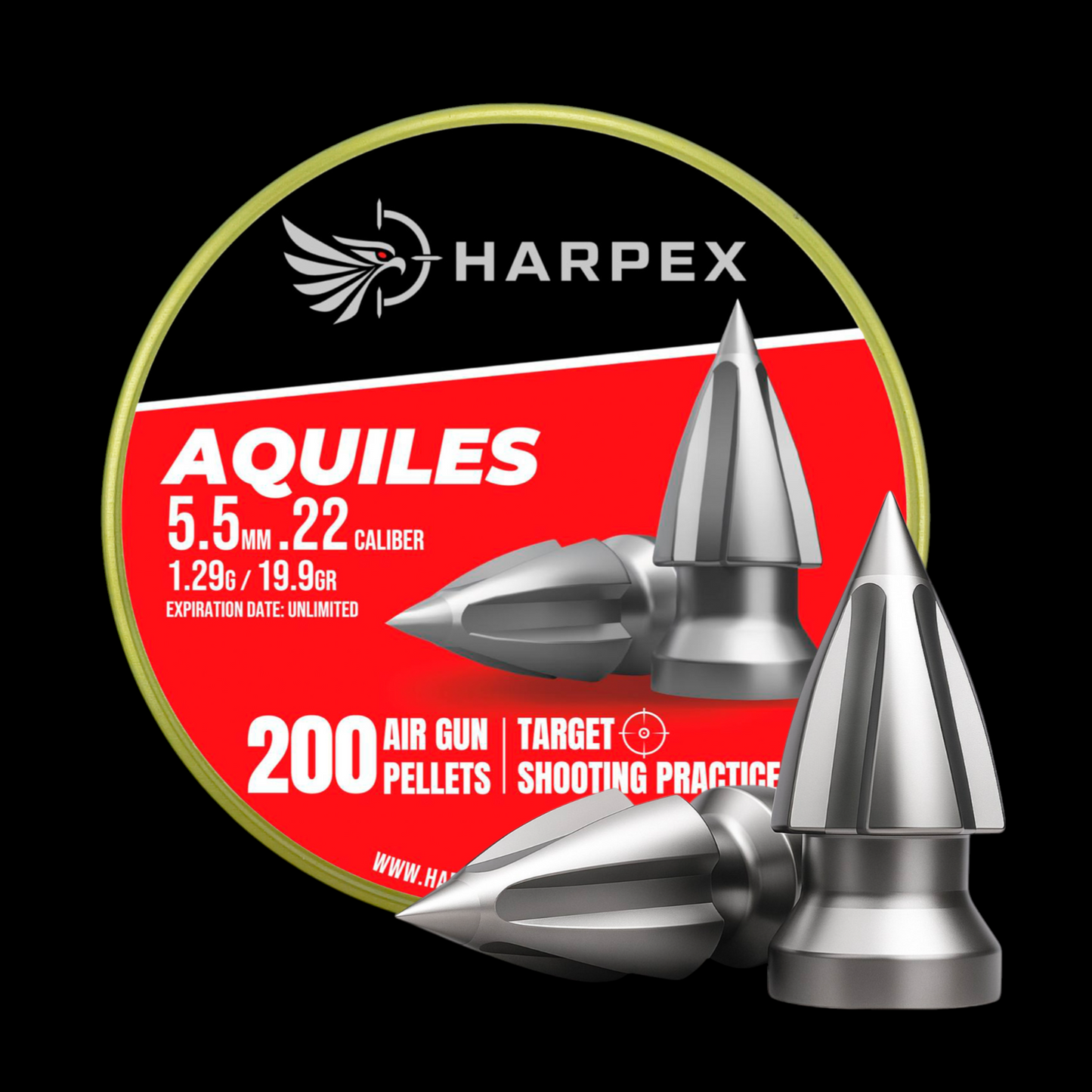 Aquiles .22 Caliber - 200 pellets