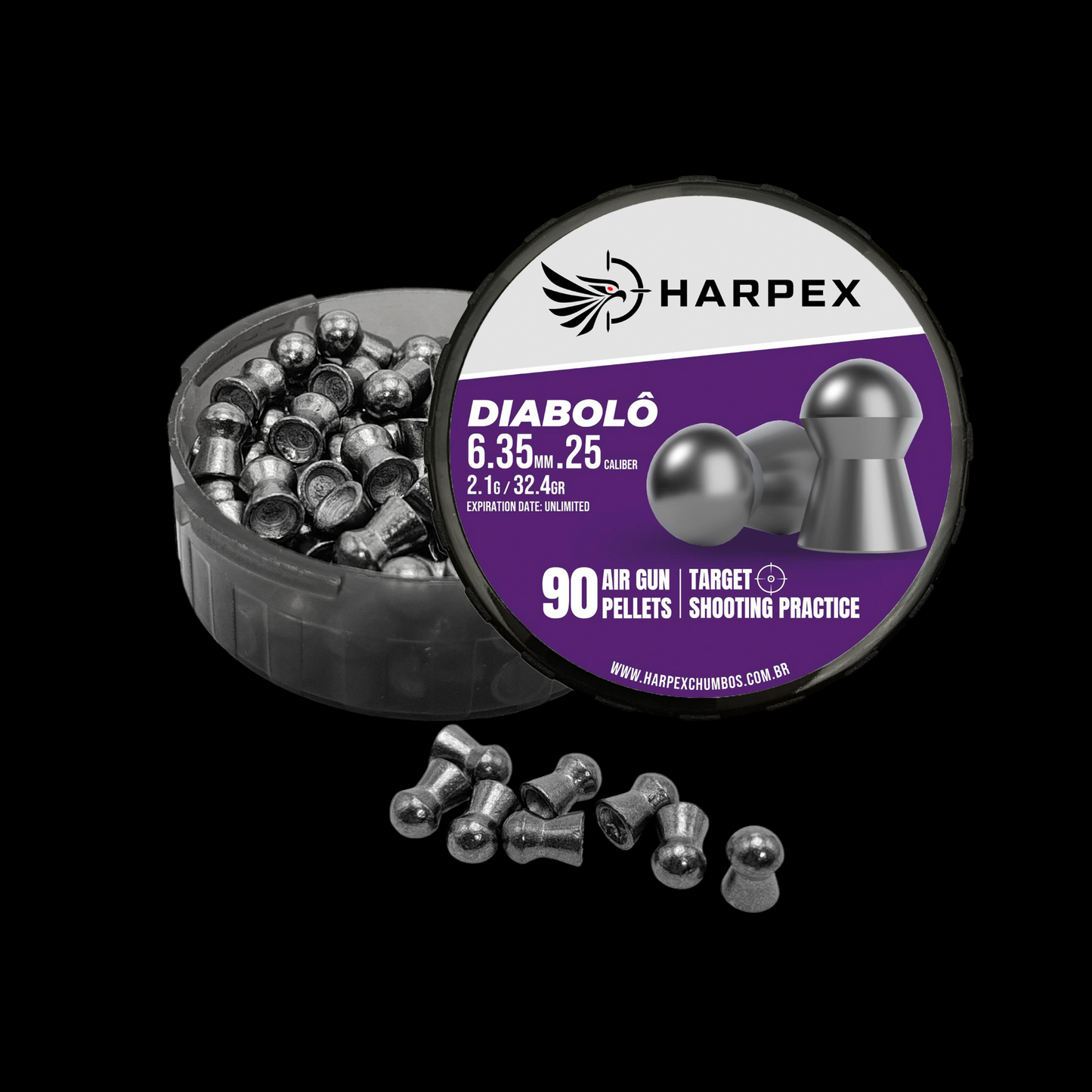 Diabolo .25 Caliber - 90 pellets