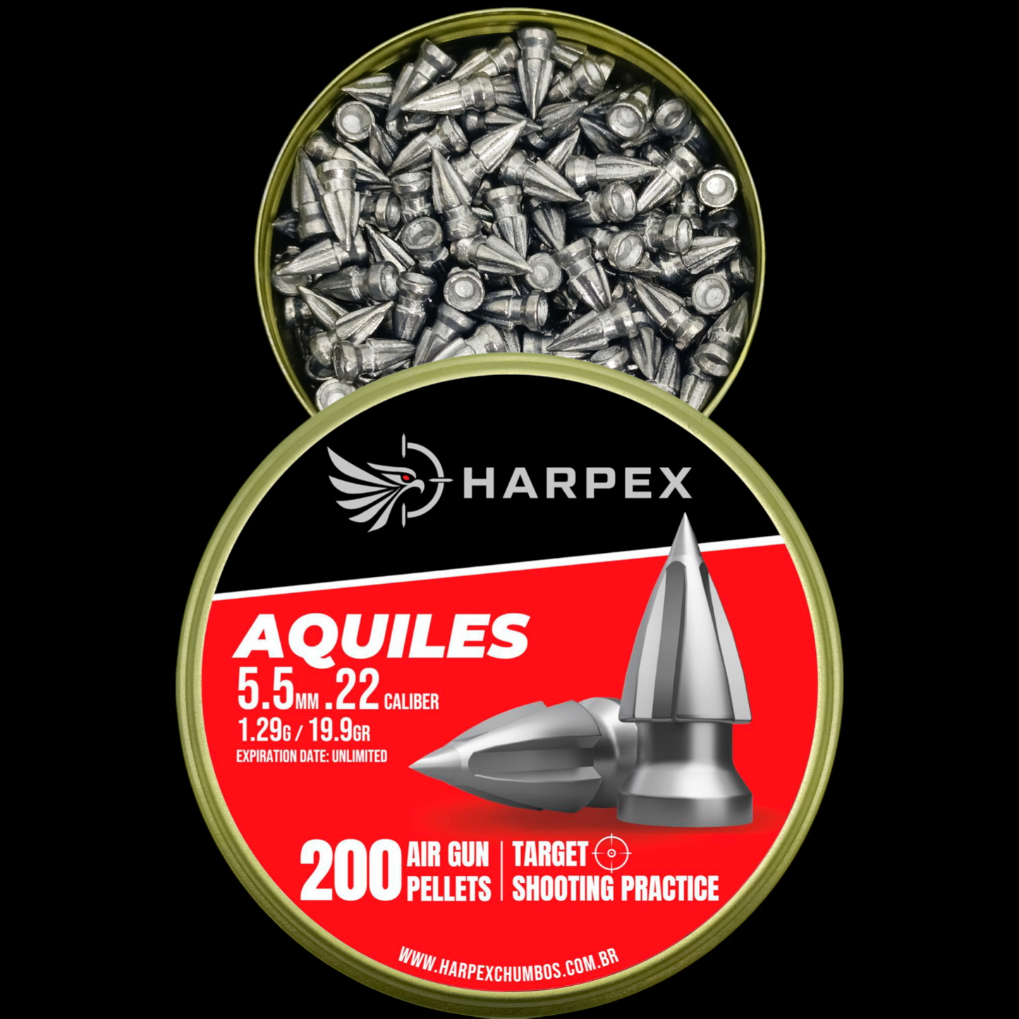 Aquiles .22 Caliber - 200 pellets