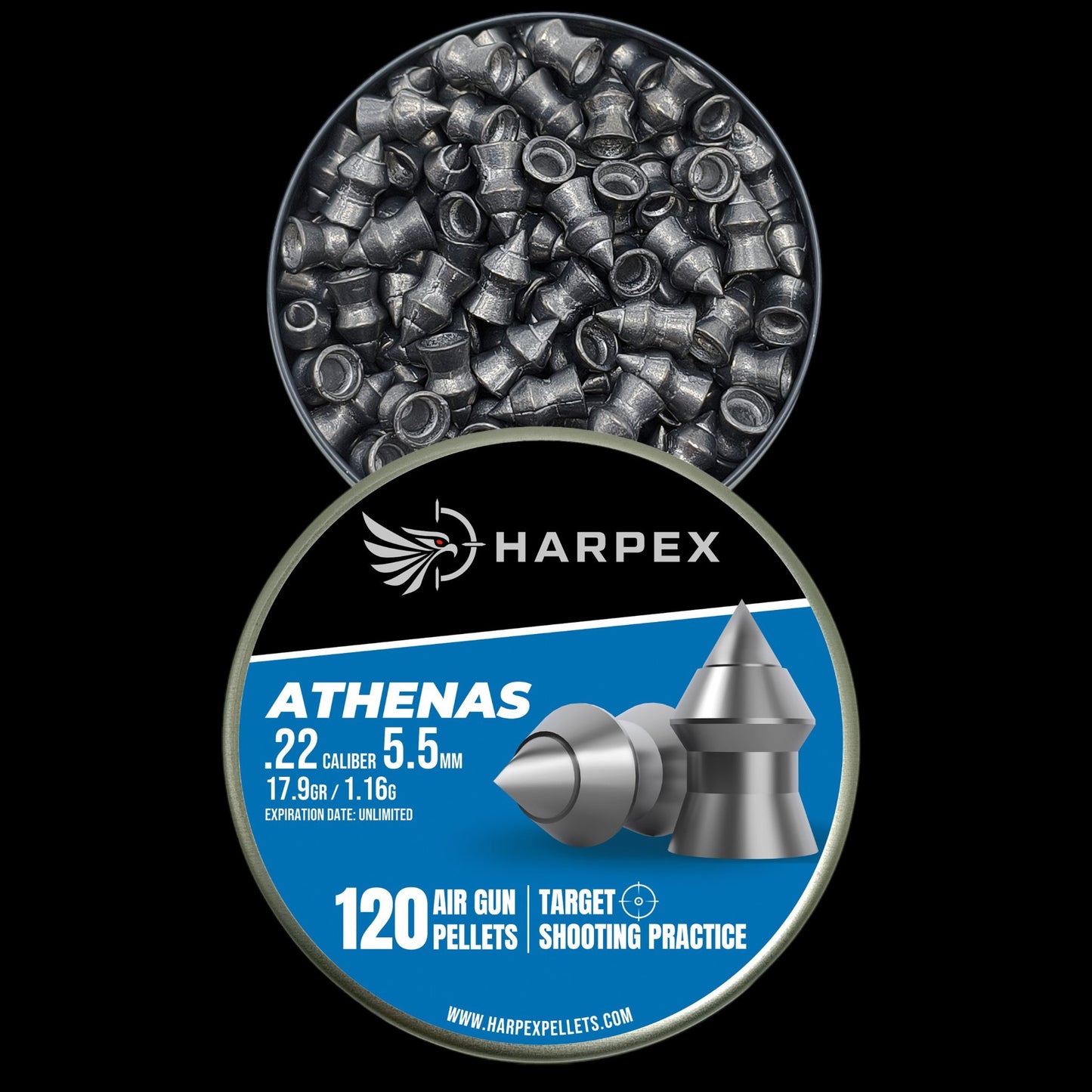Athenas .22 Caliber - 120 pellets