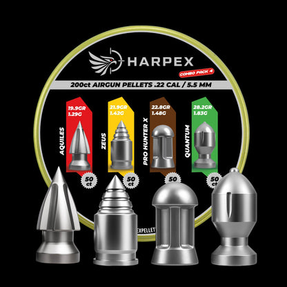Combo Pack 4 - .22 Caliber - 200 pellets