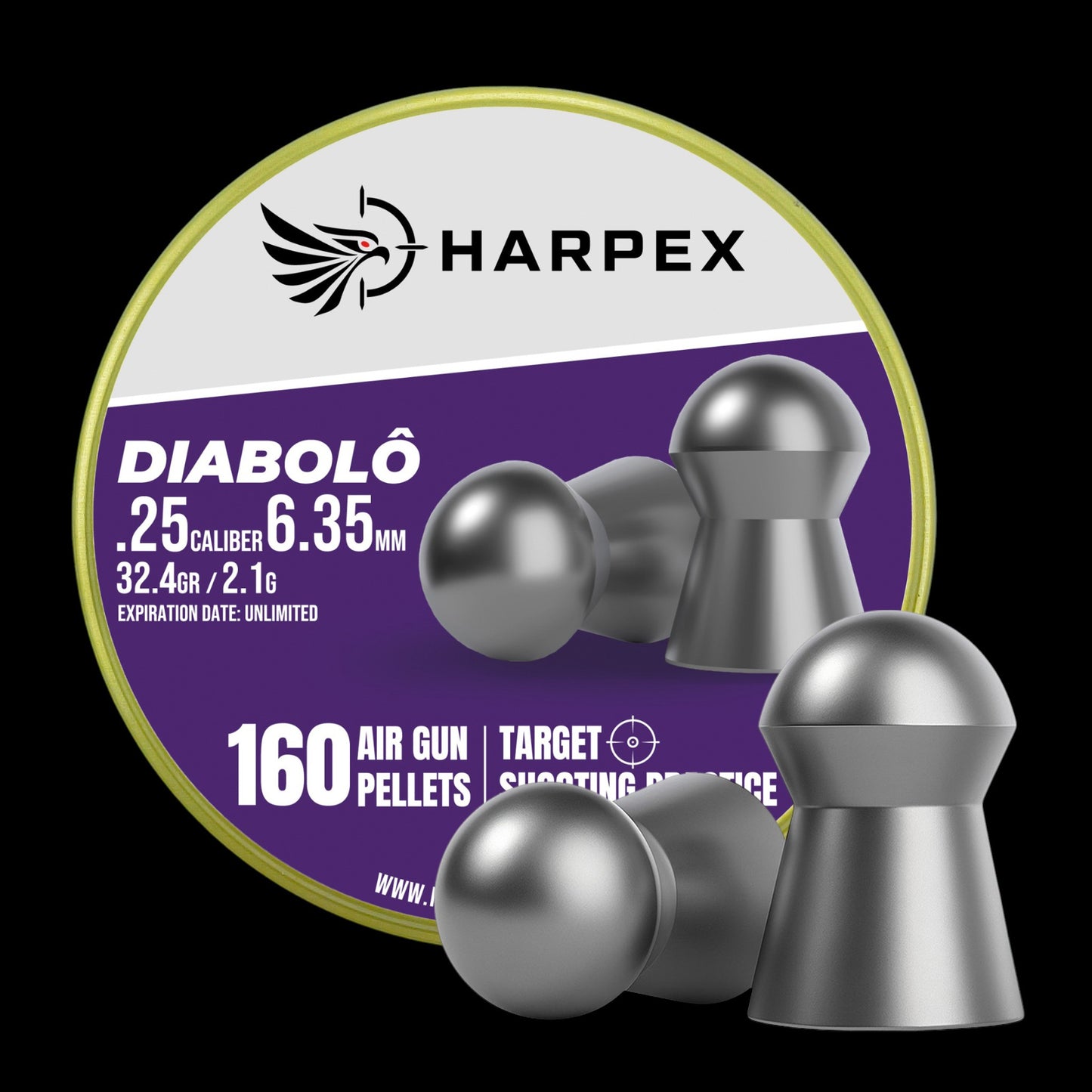 Diabolo .25 Caliber - 160 pellets