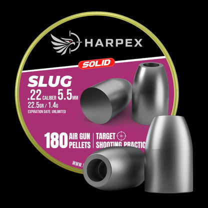 Slug Solid .22 Caliber - 180 pellets