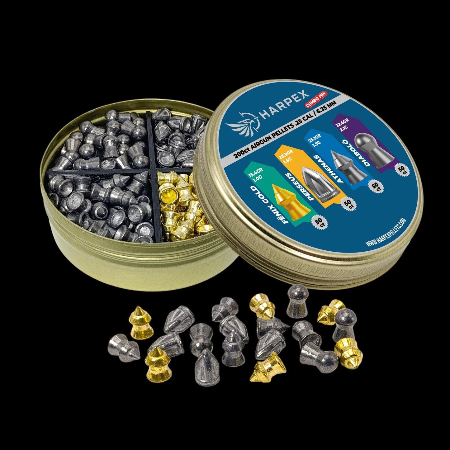 Combo Mix .25 Caliber - 200 pellets