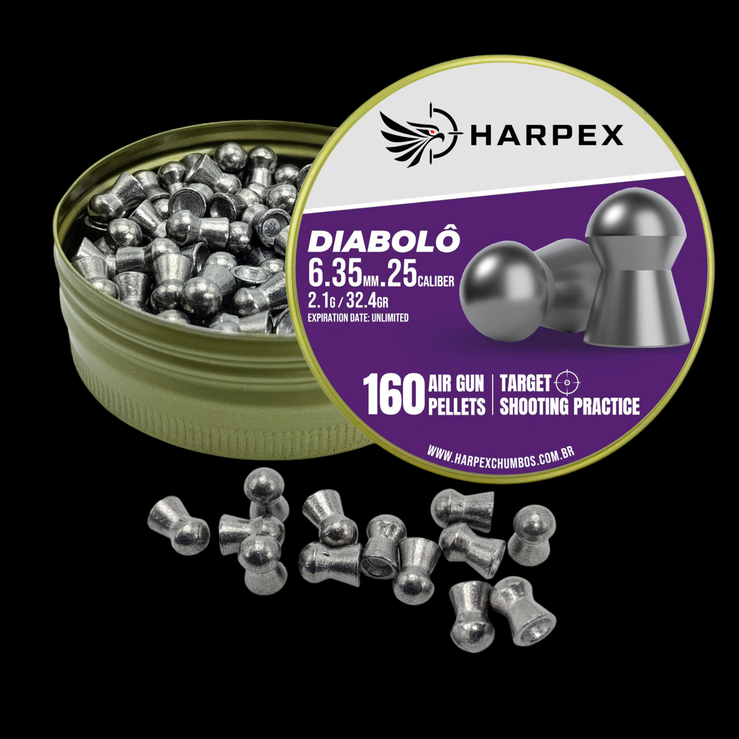 Diabolo .25 Caliber - 160 pellets