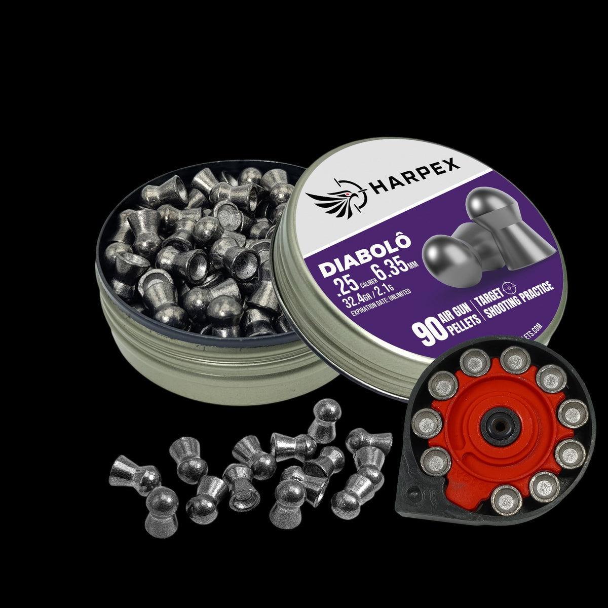 Diabolo .25 Caliber - 90 pellets