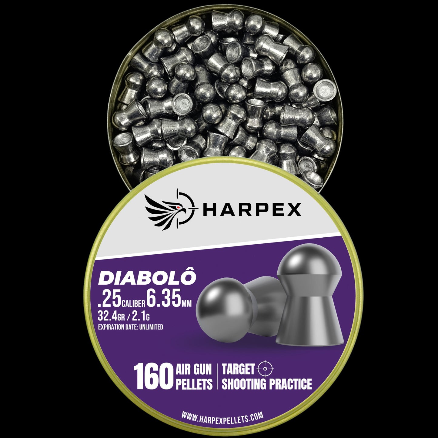 Diabolo .25 Caliber - 160 pellets