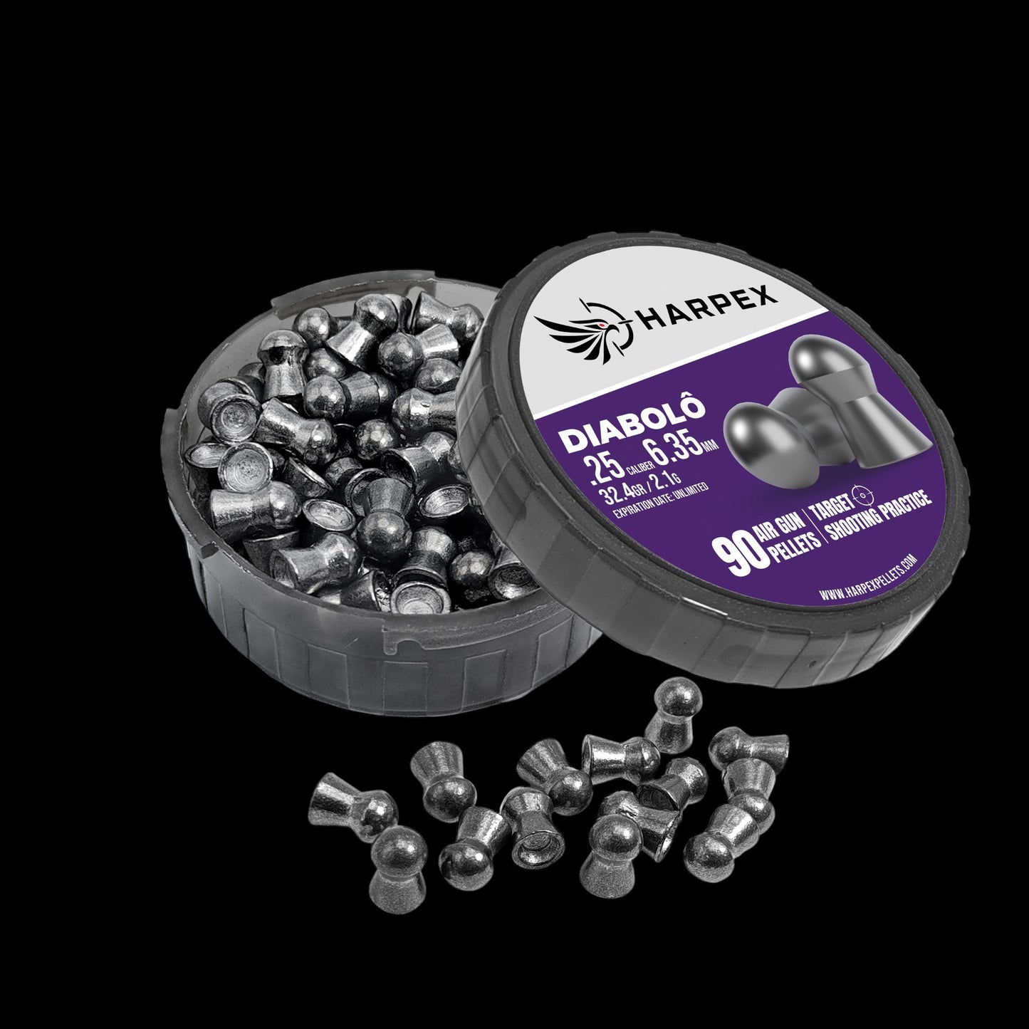 Diabolo .25 Caliber - 90 pellets