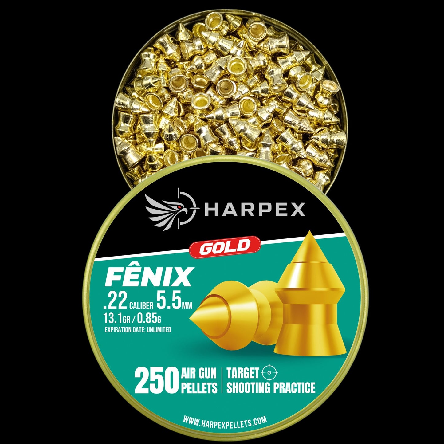 Fenix Gold .22 Caliber - 250 pellets