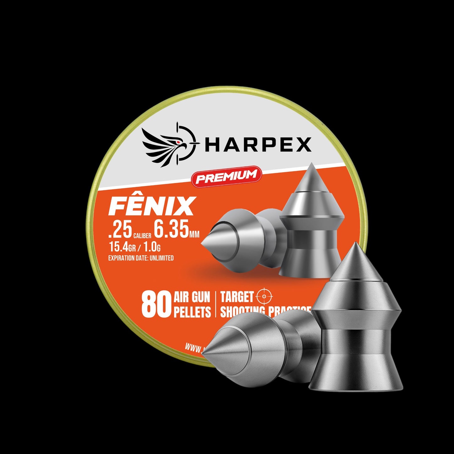 Fênix Premium .25 Caliber - 80 pellets