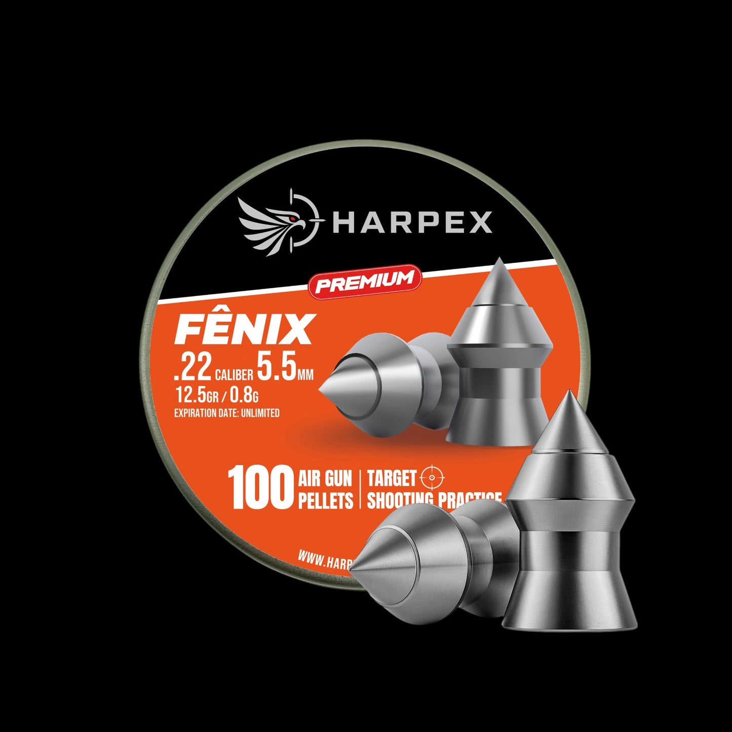 Fênix Premium .22 Caliber - 100 pellets