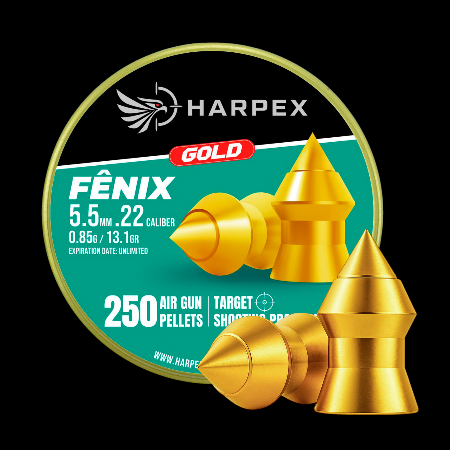 Fenix Gold .22 Caliber - 250 pellets