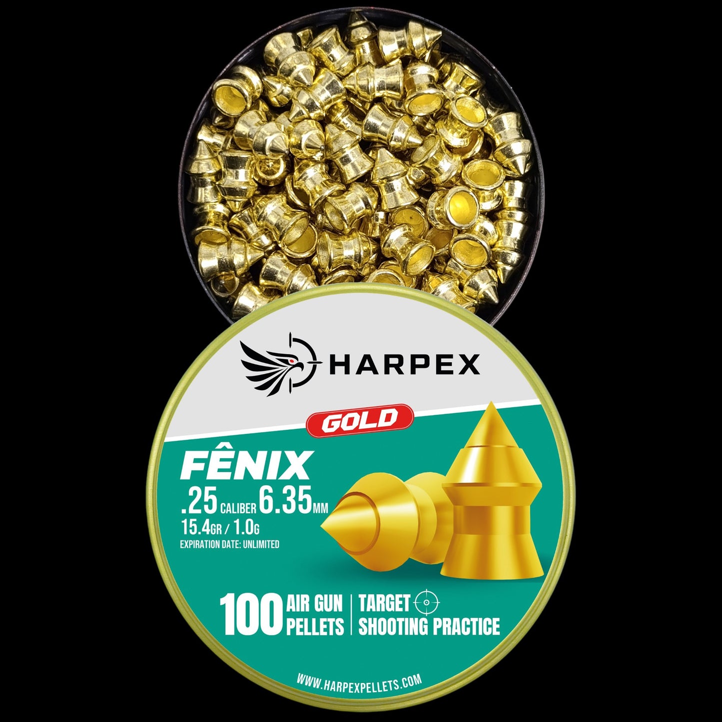 Fenix Gold .25 Caliber - 100 pellets