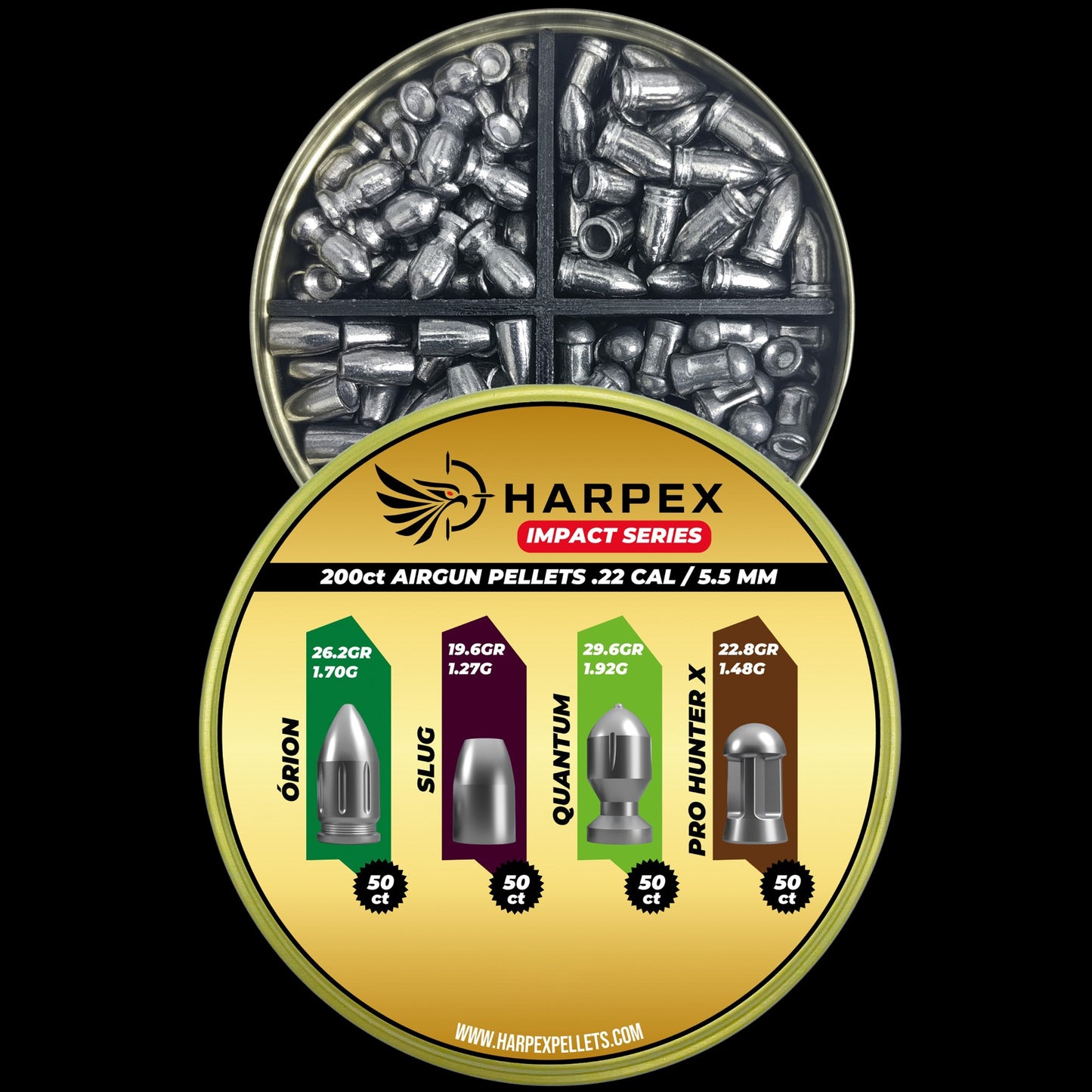 Impact Series .22 Caliber - 200 pellets