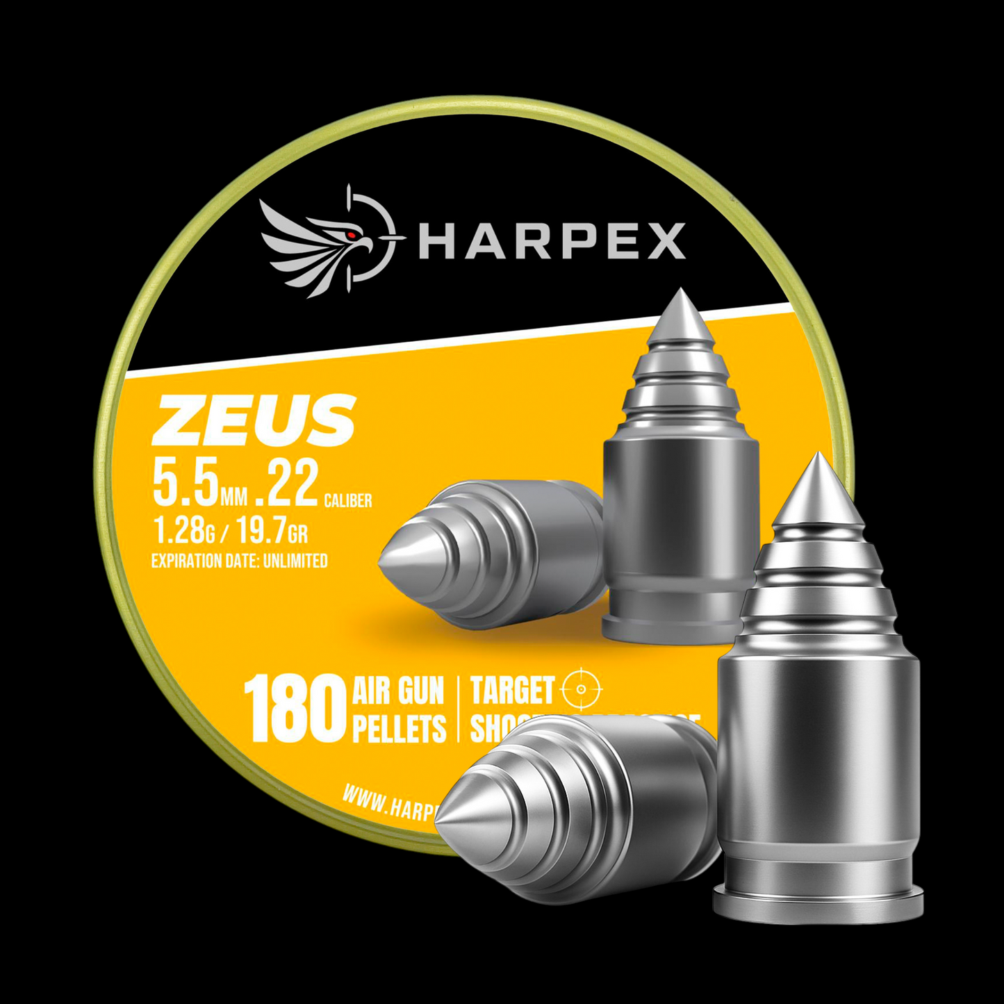 Zeus .22 Caliber - 180 pellets