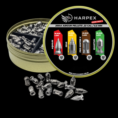 Combo Pack 4 - .22 Caliber - 200 pellets